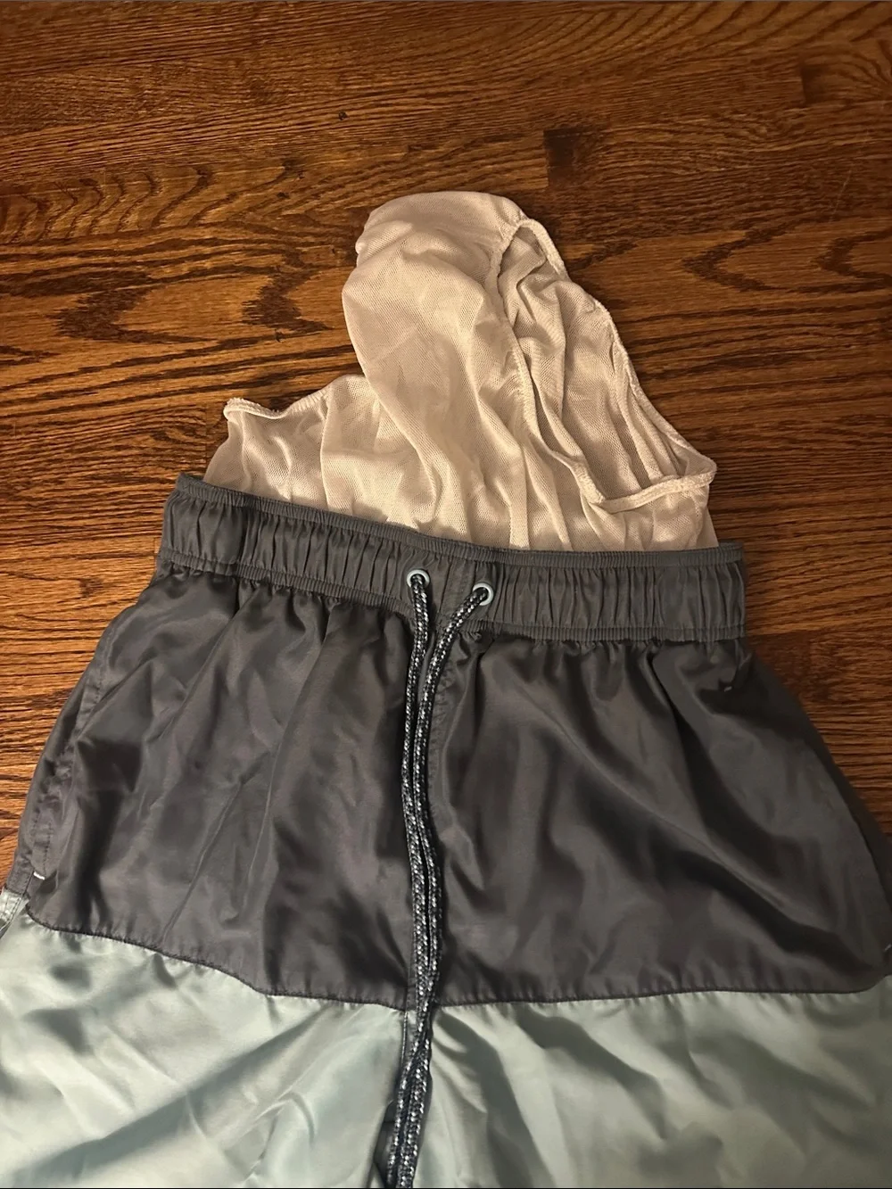 George Two-Tone Gray and Light Gray Swim Trunks